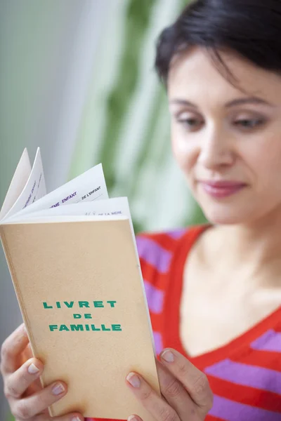 FAMILY RECORD BOOK — Stock Photo, Image