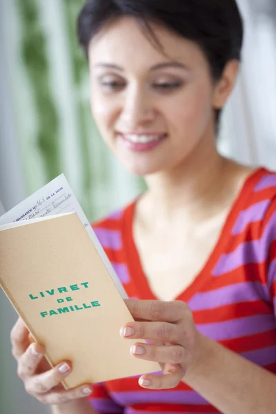 FAMILY RECORD BOOK — Stock Photo, Image