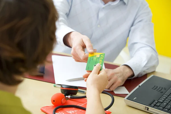 NAT'L HEALTH SERVICE CARD — Stock Photo, Image