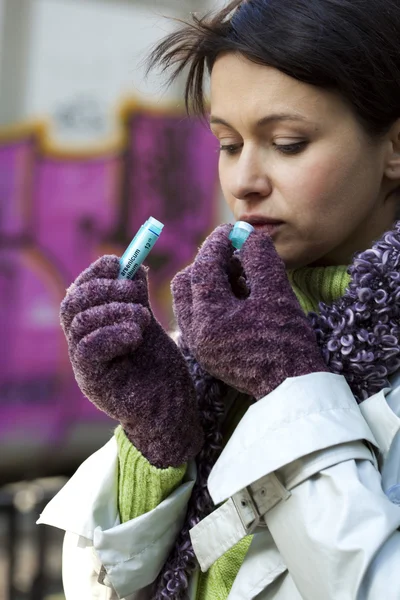 Homöopathie, Frau — Stockfoto