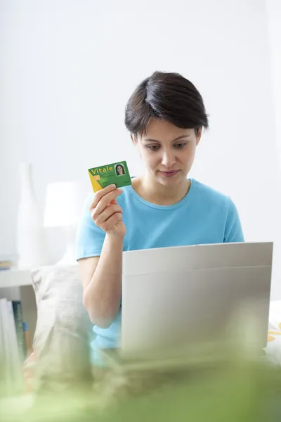 NAT'L HEALTH SERVICE CARD — Stock Photo, Image