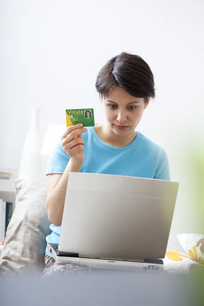 NAT'L HEALTH SERVICE CARD — Stock Photo, Image