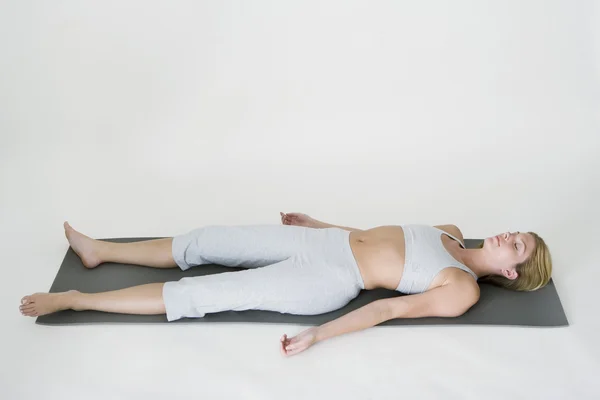 Yoga, Frau — Stockfoto