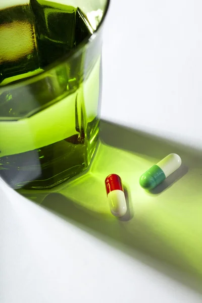 CAPSULE-FORM DRUG — Stock Photo, Image