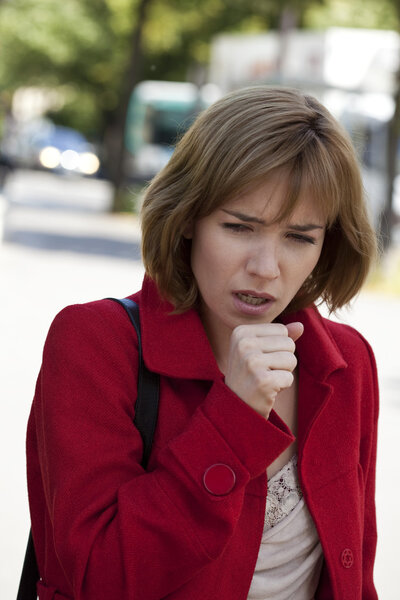WOMAN COUGHING