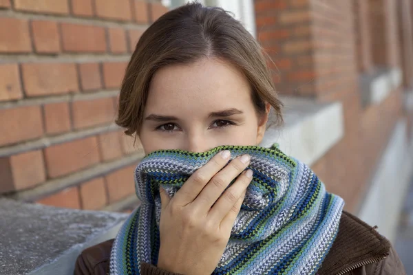 Frio, WOMAN — Fotografia de Stock