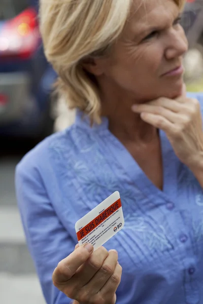 CARTA DI DIABETE — Foto Stock