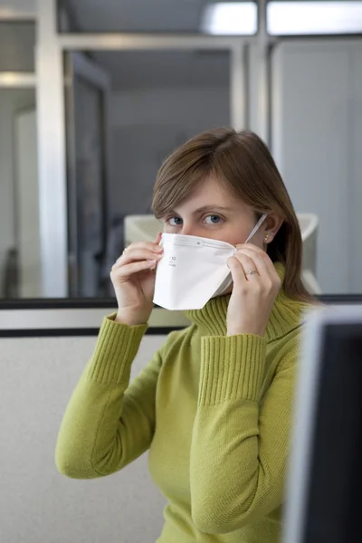 PREVENZIONE, MASCHERA — Foto Stock