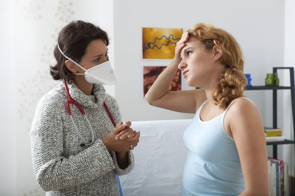 CONSULTA, MUJER DE DOLOR —  Fotos de Stock