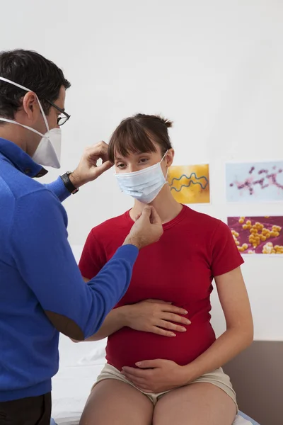 Prävention, Maske — Stockfoto