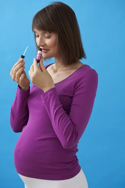 AROMATERAPIA PREGNANTE WOMAN — Fotografia de Stock