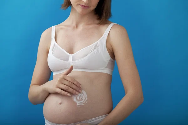 MUJER PREGNANTE, CUIDADO — Foto de Stock