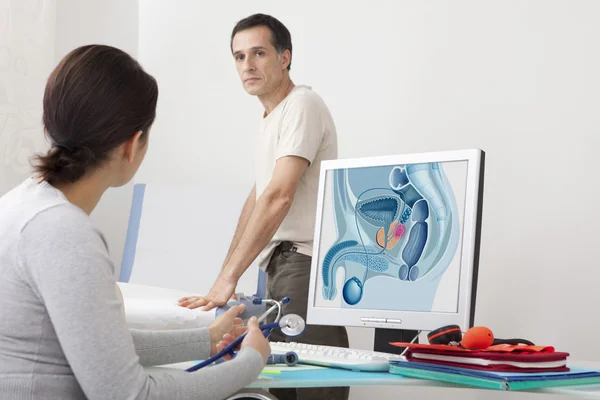 CANCER CONSULTATION MAN — Stock Photo, Image