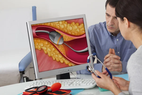 CARDIOLOGY CONSULTATION MAN — Stock Photo, Image