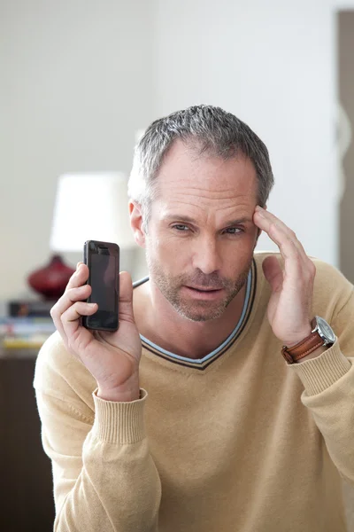 Mannen i telefonen — Stockfoto