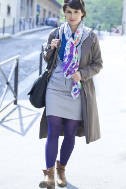 kadın açık havada