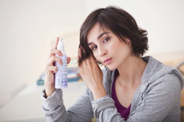 kadının saç bakım