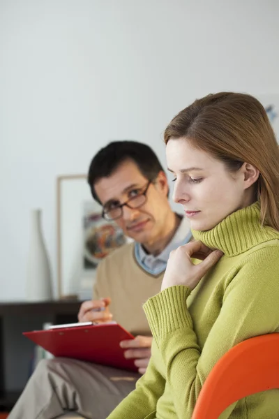 PSYCHOTHERAPY  woman — Stock Photo, Image