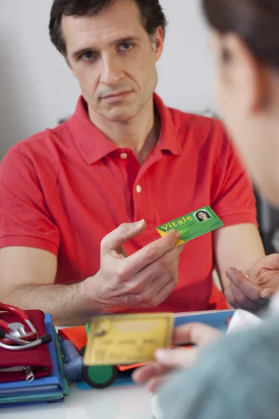 NAT'L HEALTH SERVICE CARD — Stock Photo, Image