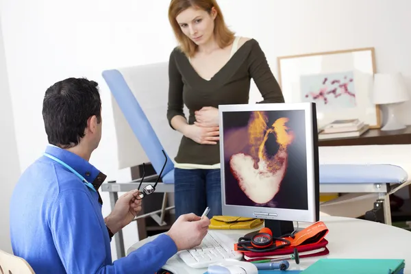 CONSULTAZIONE GASTROENTEROLOGICA — Foto Stock