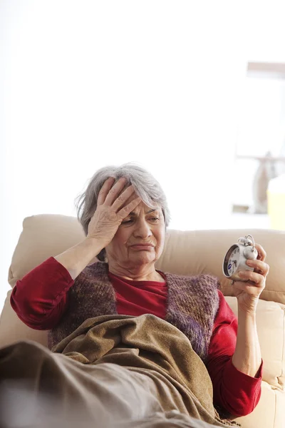 TIRED ELDERLY PERSON — Stock Photo, Image