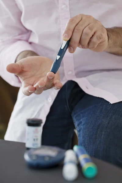 당뇨병, 남자에 대 한 테스트 — 스톡 사진