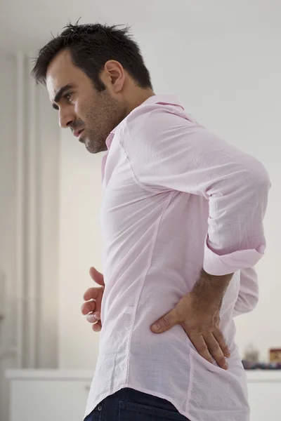 LOWER BACK PAIN IN A MAN — Stock Photo, Image