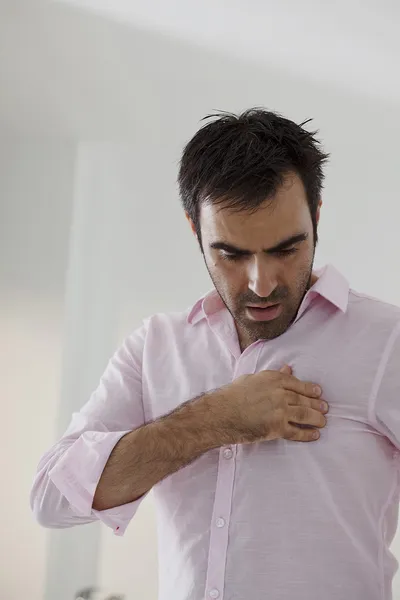 ANGINA PECTORIS, MAN — Stock Photo, Image