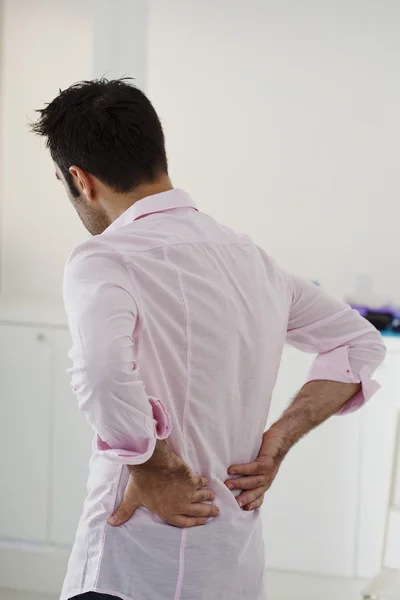 LOWER BACK PAIN IN A MAN — Stock Photo, Image