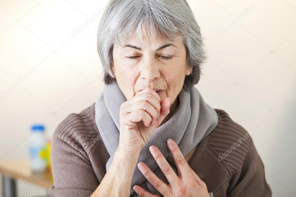 ELDERLY PERSON COUGHING Stock Photo by ©imagepointfr 42556963