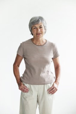 65 yıl - yaşlı kadın portresi