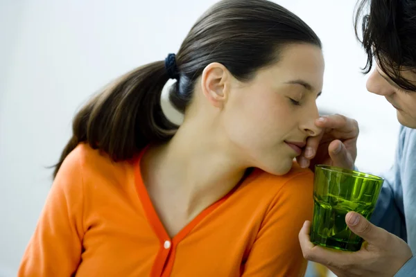 COUPLE INDOORS — Stock Photo, Image