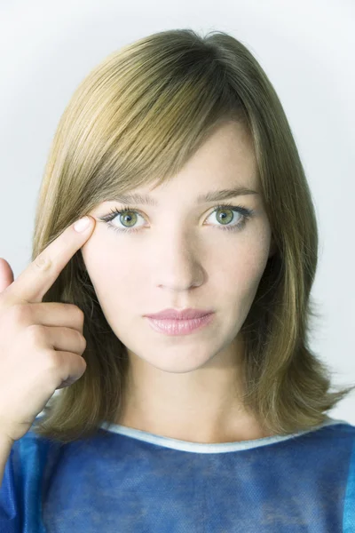 Mujer arrugada. — Foto de Stock