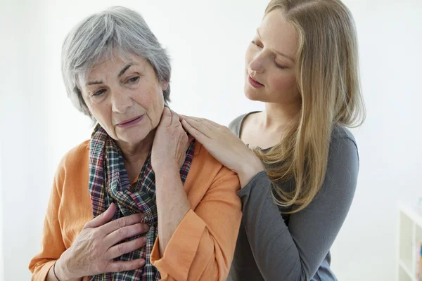 SOCIAL AID FOR ELDERLY PERSON — Stock Photo, Image