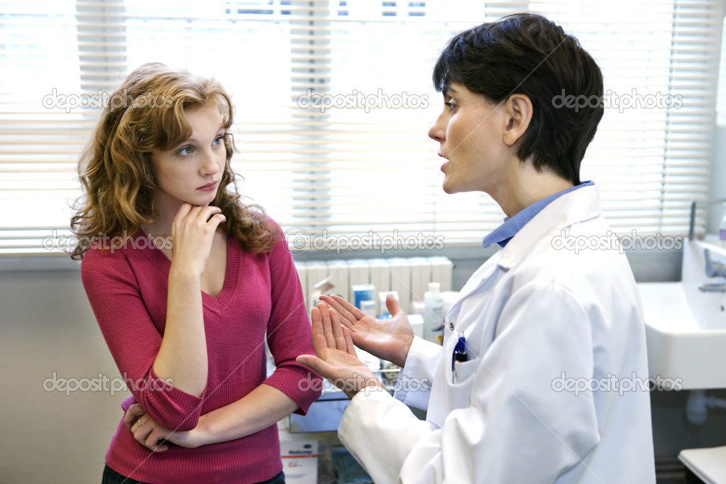 Girl visit a doctor