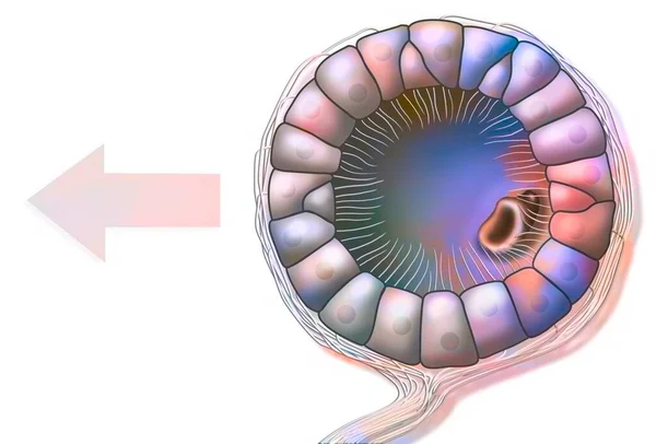 Statocysts Squid Organ Allowing Located Underwater Space — Stock Photo, Image