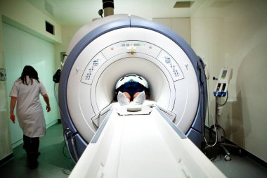 MRI or magnetic resonance imaging of a patient's hips.