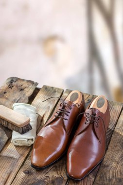 Shoe polish. close-up view