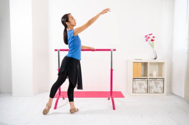 Classical dance at home practiced by teacher or student.