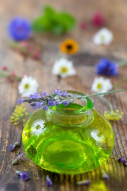 Essential oil. close-up view