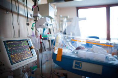 Neonatal Department, a newborn in respiratory distress.