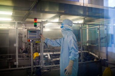 Manufacture of injectable preparations, filling of syringes in a sterile environment.