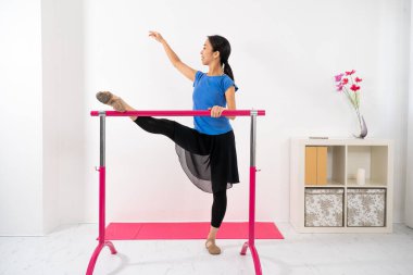 Classical dance at home practiced by teacher or student.