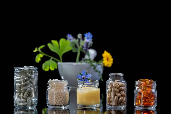 Borage Food Supplement Leaf — Fotografia de Stock