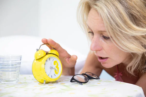 Woman Insomnia Close — Stock Photo, Image