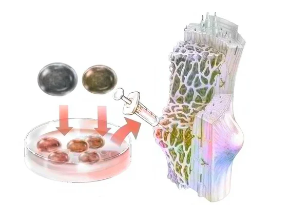 Transplant Hematopoietic Stem Cells Administered Colonize Bone Marrow — Foto de Stock