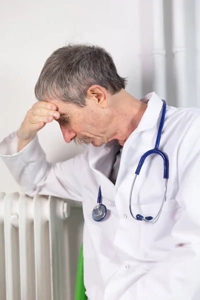 Doctor Exhausted His Work — Stock Photo, Image