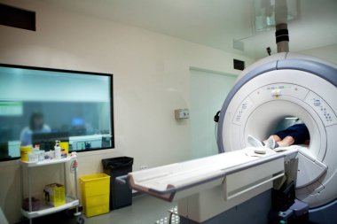 MRI or magnetic resonance imaging of a patient's hips.