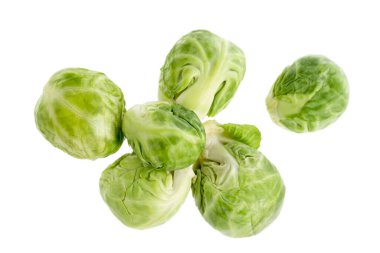Brussels sprouts. isolated on white