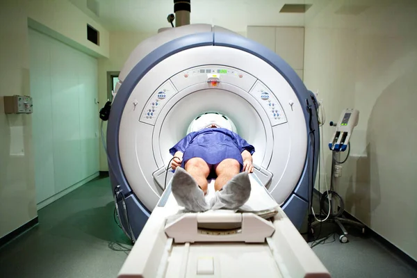 MRI or magnetic resonance imaging of a patient's head.